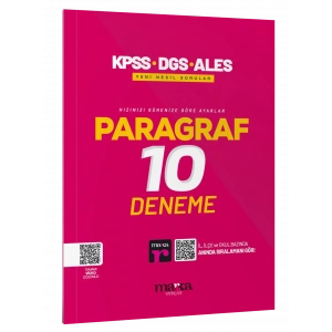 2025 KPSS-DGS-ALES Paragraf Yeni Nesil 10 Deneme