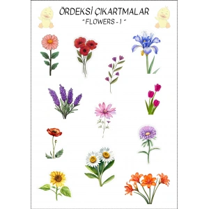 Çiçekler - 1 Çıkartma