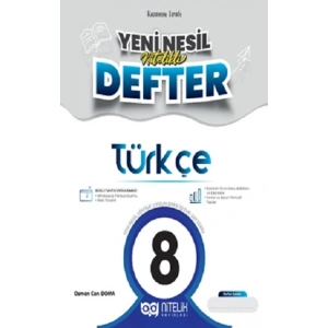 8. Sınıf Türkçe Yeni Nesil Nitelikli Defter