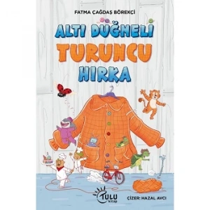 Altı Düğmeli Turuncu Hırka
