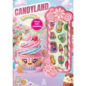 Candyland - Puffy Parlak Çıkartmalı Boyama Kitabı