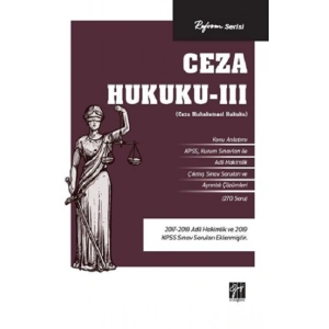 Ceza Hukuku – III (Ceza Muhakemesi Hukuku)
