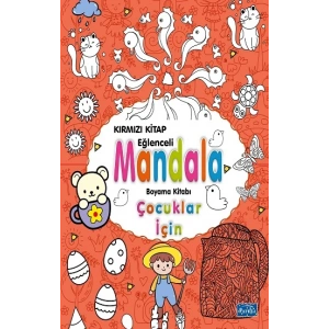 Çocuklar İçin Mandala - Kırmızı