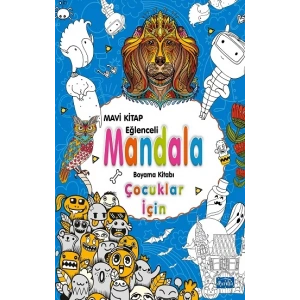 Çocuklar İçin Mandala - Mavi