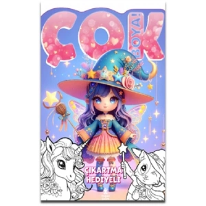 Çok Boya! Çıkartmalı Dev Boyama Kitabı-Sihir
