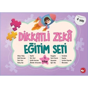 Dikkatli Zeka Eğitim Seti 3. Kitap (4 Yaş)