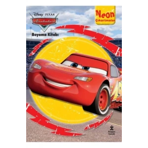 Disney Arabalar Neon Çıkartmalı Boyama Kitabı