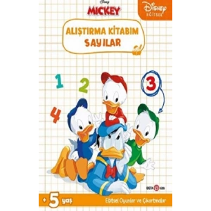 Disney Eğitsel Çıkartmalı Alıştırma Kitabım Sayılar