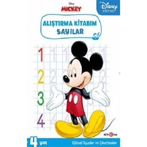 Disney Eğitsel Çıkartmalı Mickey Alıştırma Kitabım Sayılar