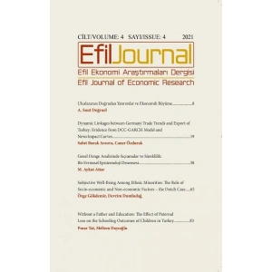 Efil Ekonomi Araştırmaları Dergisi Cilt 4 Sayı 4