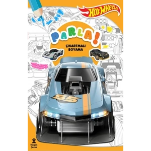 Hot Wheels Parla Çıkartmalı Boyama Kitabı
