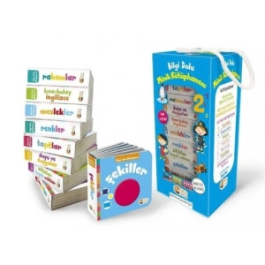 İngilizce Destekli Bilgi Dolu Minik Kütüphanem -8 Kitap Mavi Kutu