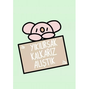 Yıkılırsak Kalkarız / Kartpostal