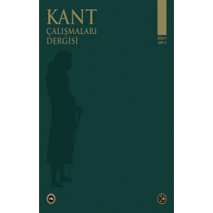 Kant Çalışmaları Dergisi Sayı 3
