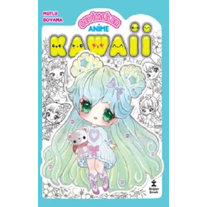 Kawaii Anime Mutlu Boyama 2 -Yeşil