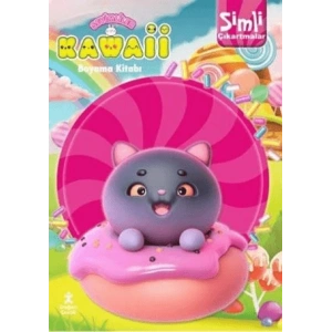 Kawaii Simli Çıkartmalı Boyama Kitabı