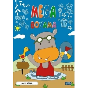 Mega Boyama - Mavi Kitap