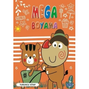 Mega Boyama - Turuncu Kitap