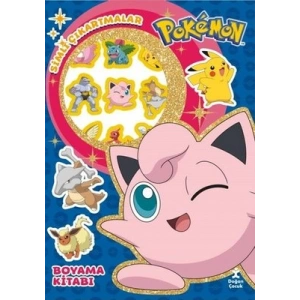 Pokemon - Star Simli Çıkartmalı Boyama Kitabı