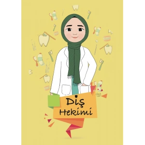 Tesettürlü Diş Hekimi Hanım / Kartpostal