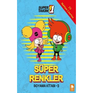 Süper Renkler Boyama Kitabı - 3- Süper 1 Takım