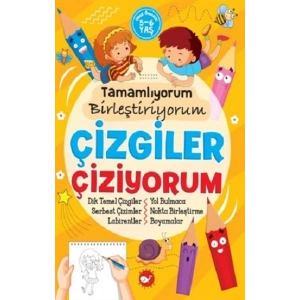 Tamamlıyorum Birleştiriyorum - Çizgiler Çiziyorum