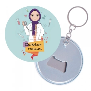 Tesettürlü Doktor Hanım / Anahtarlık