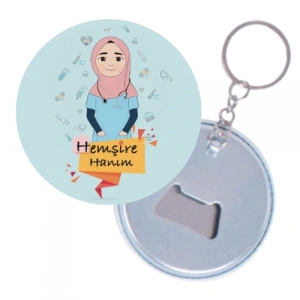 Tesettürlü Hemşire Hanım / Anahtarlık