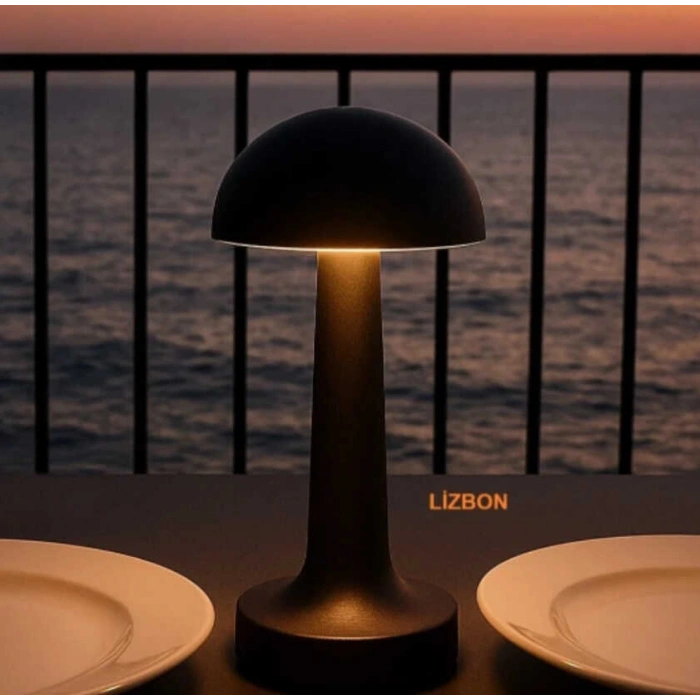 Cata CT-8428 Lizbon Şarjlı Masa Lambası Siyah