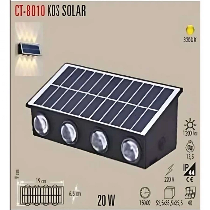 Cata CT-8010 Kos Solar Armatür Günışığı