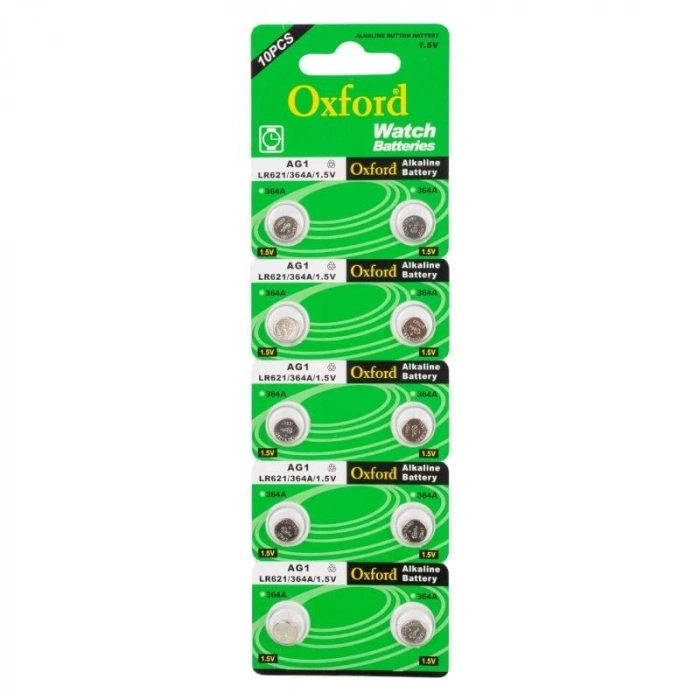 Oxford AG1 LR621 Alkalin 10lu Saat Pili