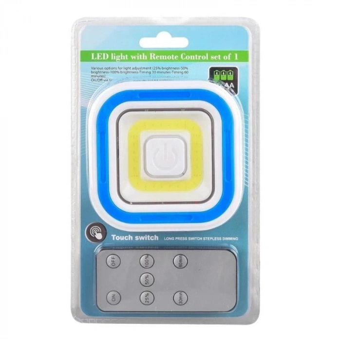 Powermaster PM-6937 Cob Ledli Pilli Uzaktan Kumandalı Tekli Lamba