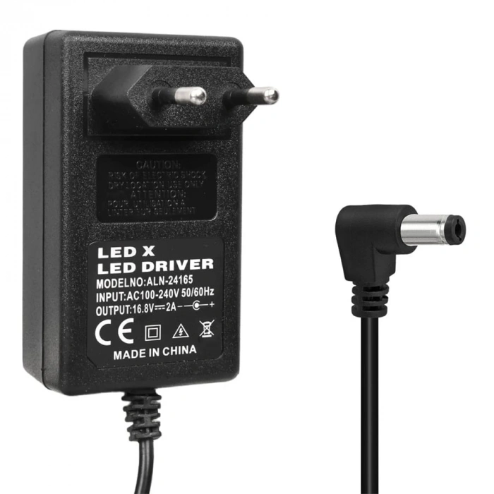 Powermaster PM-5284 16.8 Volt - 2 Amper - 33.6 Watt 5.5*2.5 Mm L Uçlu Şarjlı Matkap Adaptörü