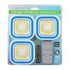 Powermaster PM-6936 Cob Ledli Pilli Uzaktan Kumandalı Üçlü Lamba