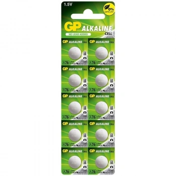 GP A76 LR44 Alkalin AG-13 PİL (A76F-2C10) 10lu Paket