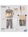 Begisa 8li Set Leopar Hastane Çıkışı %100 Pamuk