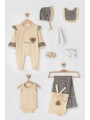 Begisa 8li Set Hastane Çıkışı Leopar %100 Pamuk