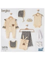 Begisa 8li Set Leoparlı Hastane Çıkışı %100 Pamuk