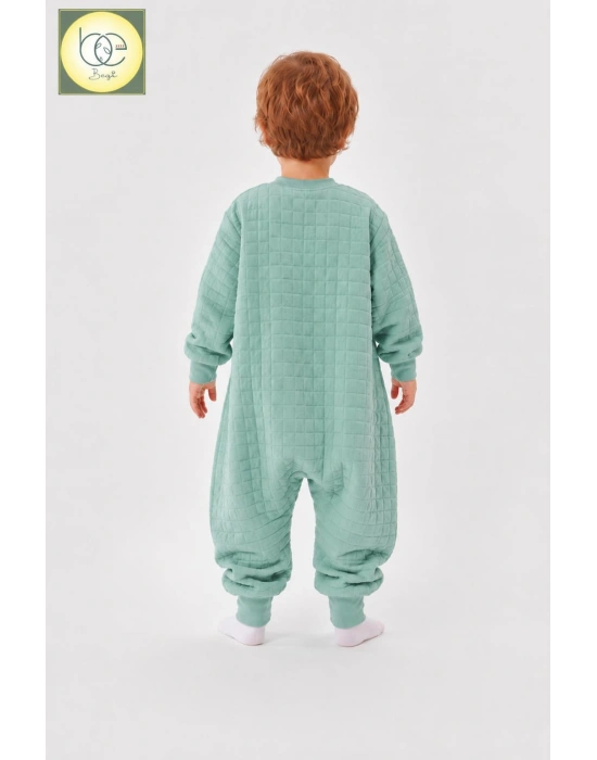 1.5 TOG KAPİTONE %100 PAMUK COCUK BEBEK UYKU TULUMU