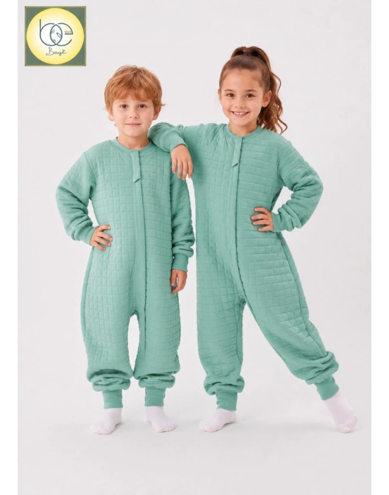 1.5 TOG KAPİTONE %100 PAMUK COCUK BEBEK UYKU TULUMU