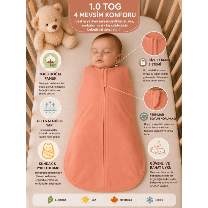 1.0 TOG YENİ DOĞAN KUNDAK VE UYKU TULUMU (UYKU KUNDAĞI)