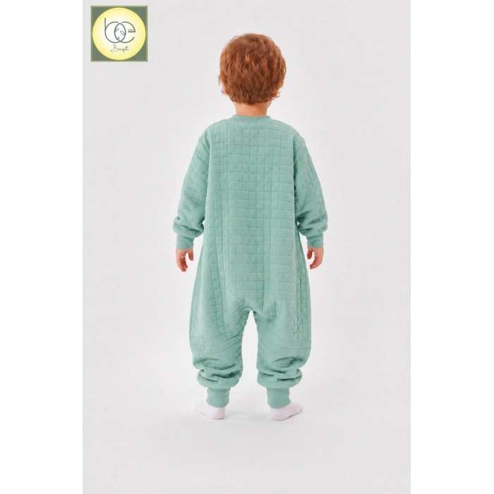 1.5 TOG KAPİTONE %100 PAMUK COCUK BEBEK UYKU TULUMU