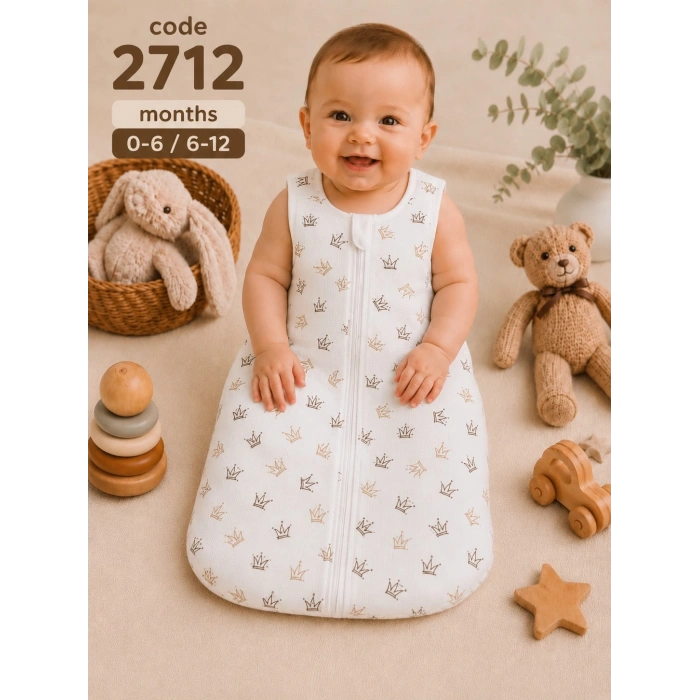 2.5 TOG Elyaflı Torba Askılı Çıtçıtlı Uyku Tulumu % 100 Pamuk
