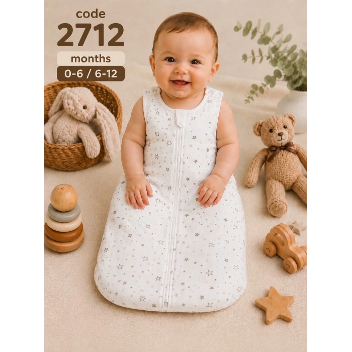 2.5 TOG Elyaflı Torba Askılı Çıtçıtlı Uyku Tulumu % 100 Pamuk