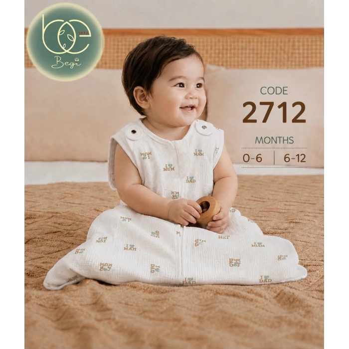 2.5 TOG Elyaflı Torba Askılı Çıtçıtlı Uyku Tulumu % 100 Pamuk