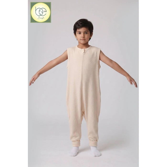 Begi İnterlok Geniş Askılı Çocuk Uyku Tulumu %100 Pamuk Kumaş 1.0 TOG