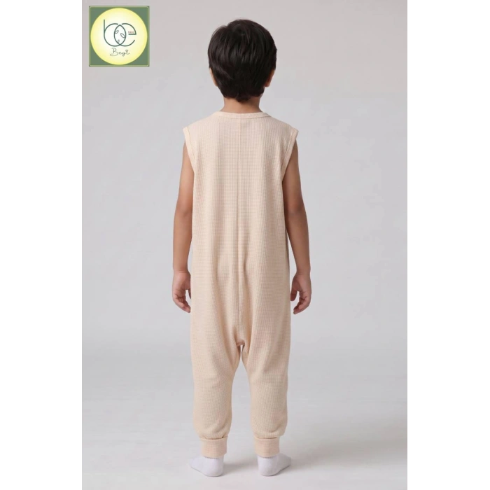 Begi İnterlok Geniş Askılı Çocuk Uyku Tulumu %100 Pamuk Kumaş 1.0 TOG