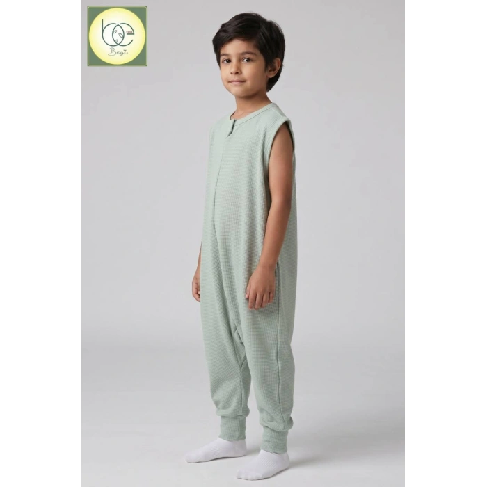 Begi İnterlok Geniş Askılı Çocuk Uyku Tulumu %100 Pamuk Kumaş 1.0 TOG