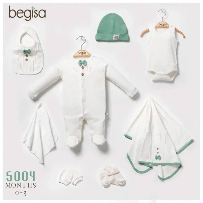 Begisa 8li Set Damatlık Hastane Çıkışı %100 Pamuk