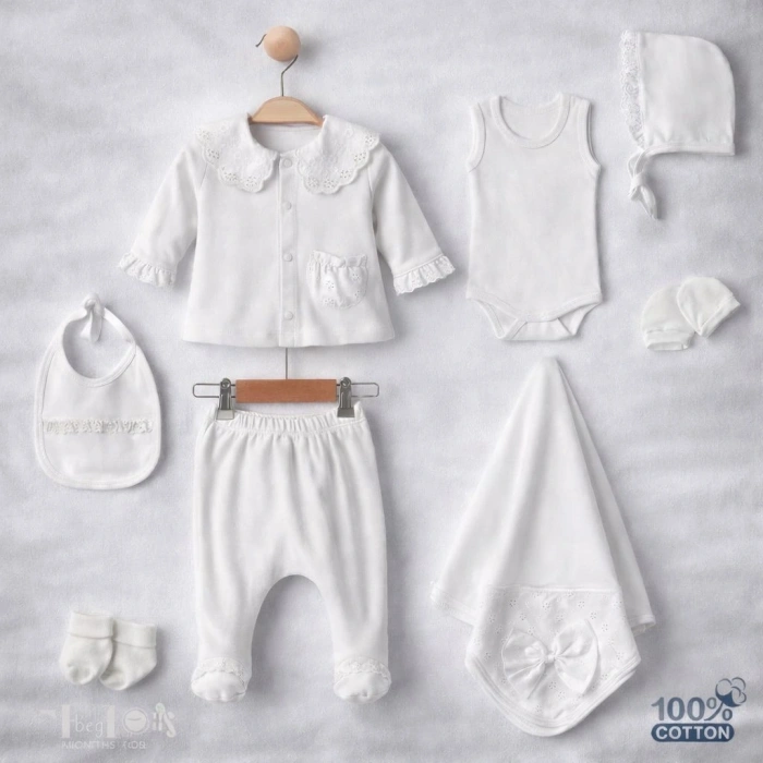 Begisa 8li Set Hastane Çıkışı %100 Pamuk